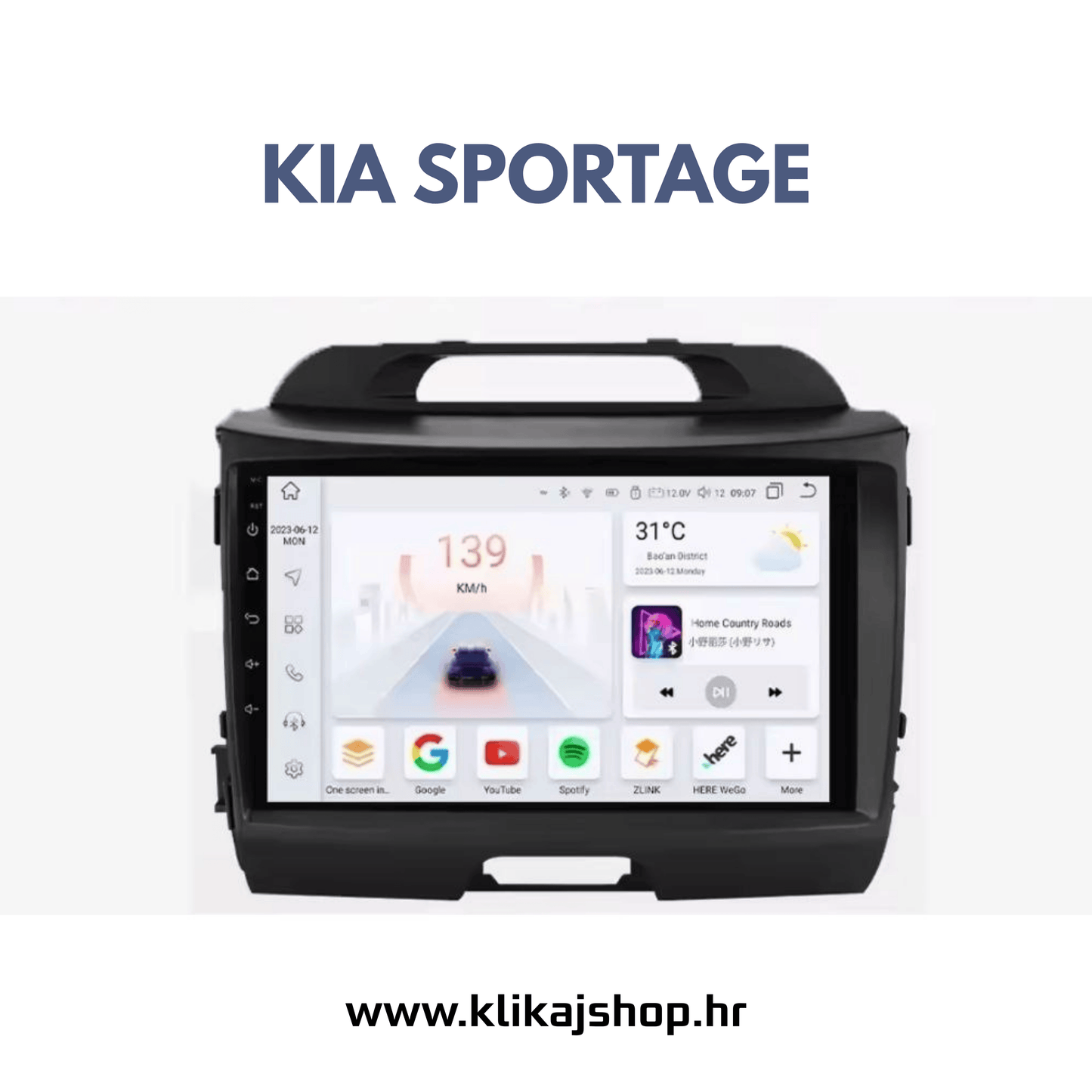 KIA SPORTAGE ANDROID RADIO, NAVIGACIJA, PARKING KAMERA, CAR PLAY
