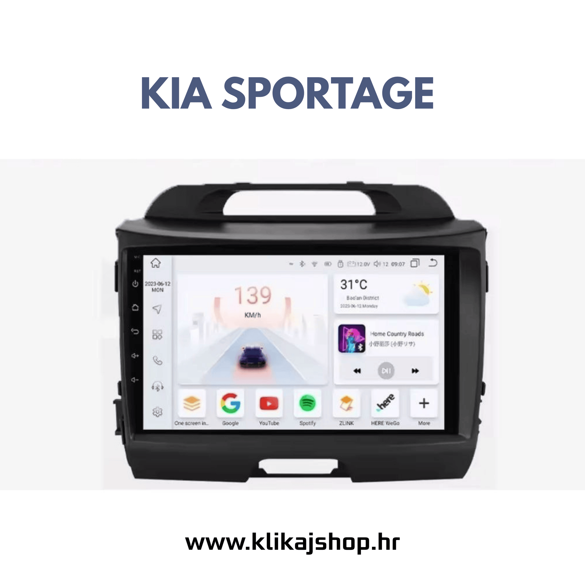 KIA SPORTAGE ANDROID RADIO, NAVIGACIJA, PARKING KAMERA, CAR PLAY