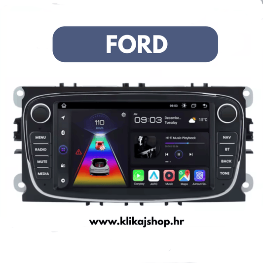 FORD ANDROID AUTO RADIO, NAVIGACIJA, PARKING KAMERA, CAR PLAY 