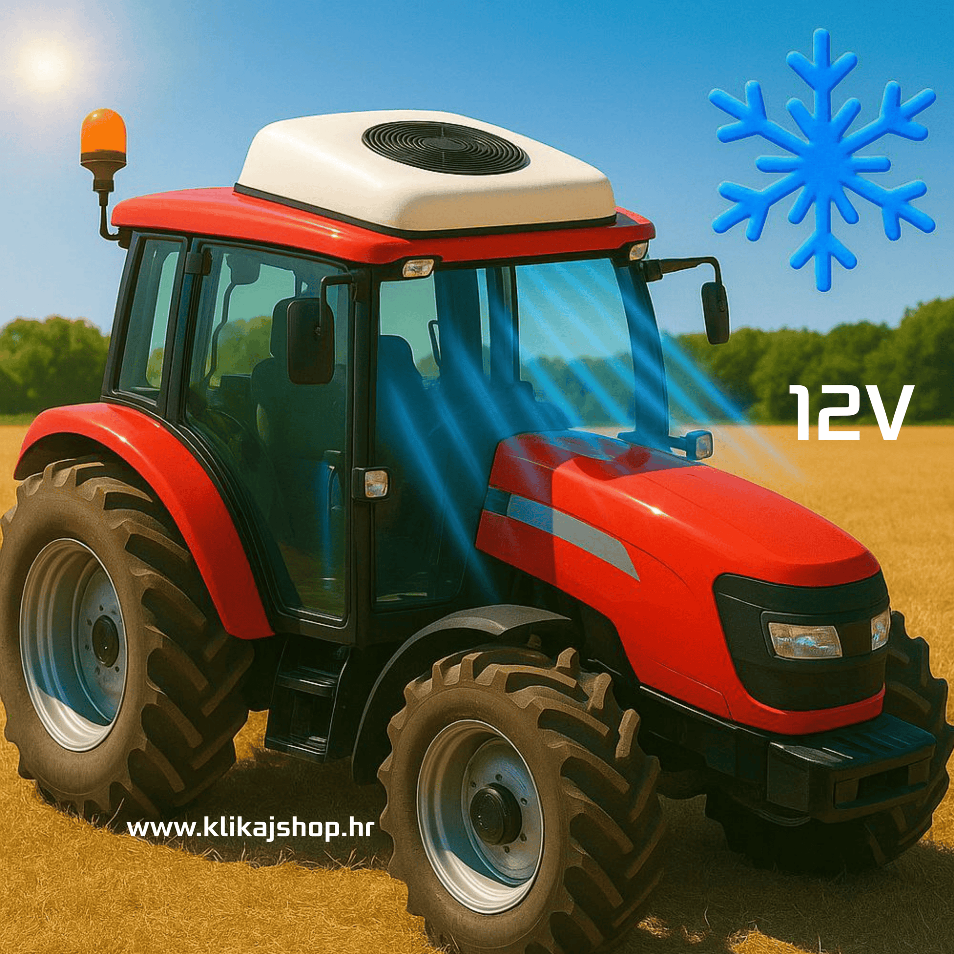 klima za traktor 12v