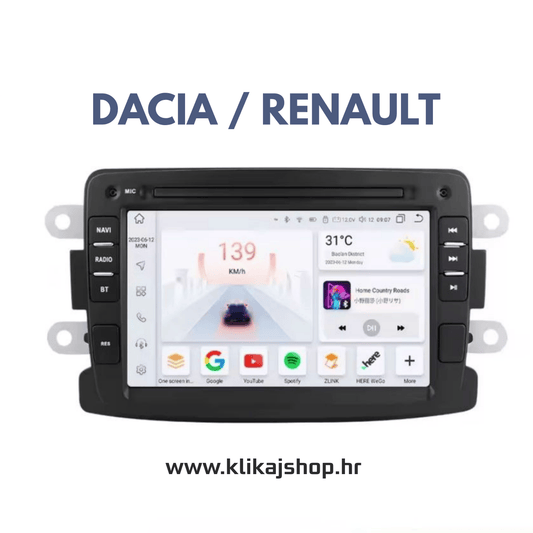 DACIA / RENAULT ANDROID RADIO, NAVIGACIJA, PARKING KAMERA 